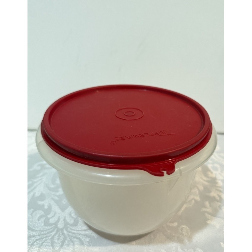Tupperware Fix-N-Mix mixing bowl 270-4 Red Top 6x5"‎